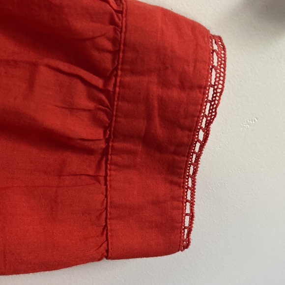 Anthropologie, Orange, blouse, button down - Picture 7 of 10